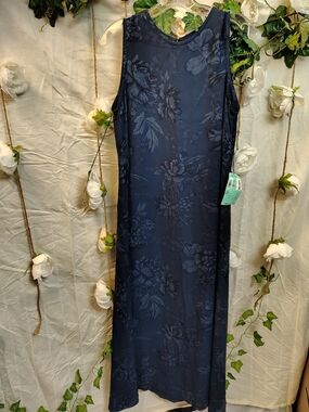 Ralph Lauren Navy Floral High-Low Dress